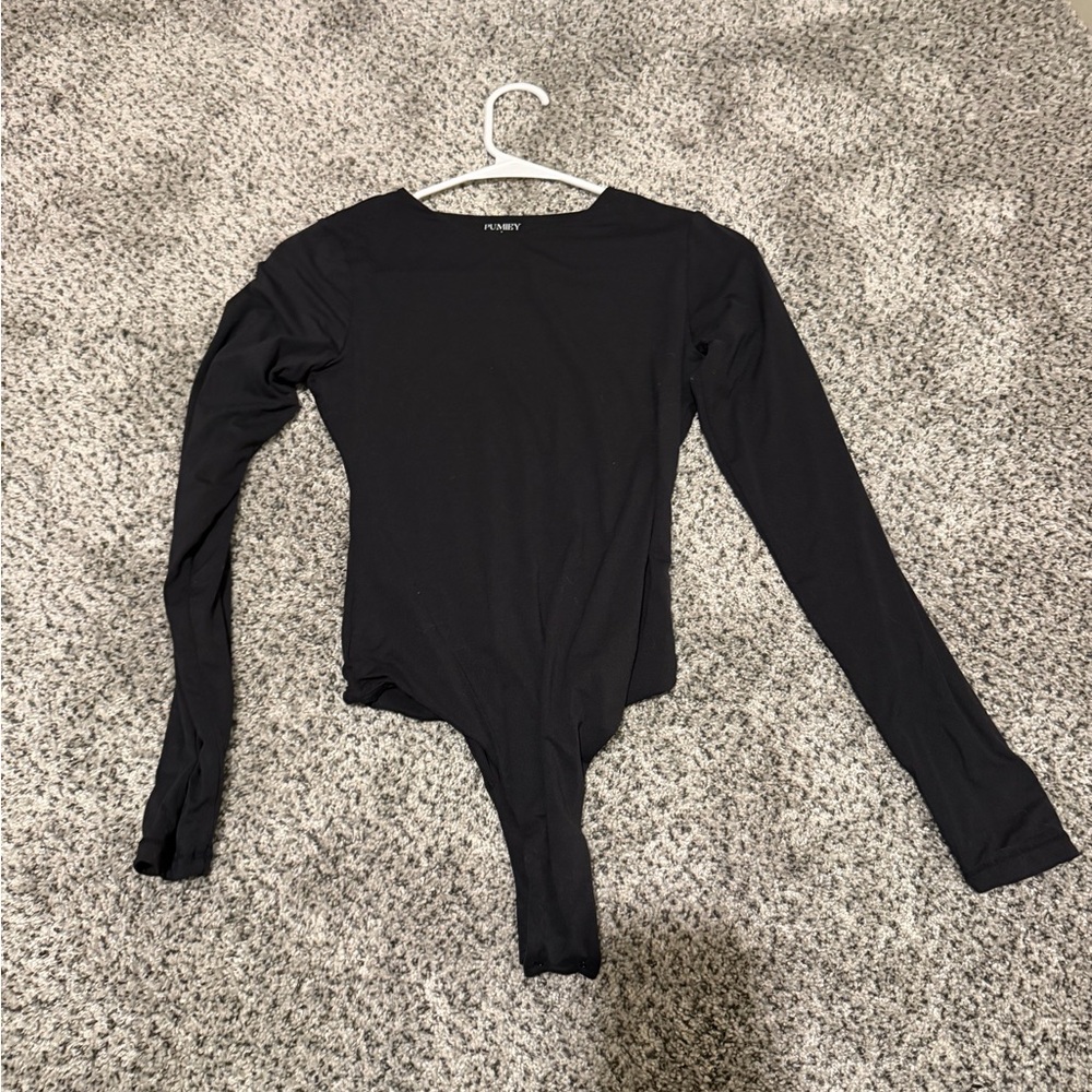 Black Long Sleeve Bodysuit